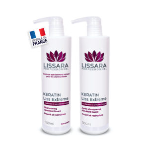 Le duo Lissara shampoing sans sulfates, fabriqué en France.