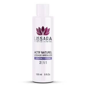 Lissage Brésilien Lissara - Actif Naturel 2 en 1 - Sans formol - Soin profond rajeunissant – 150ml *Nouveau Flacon*