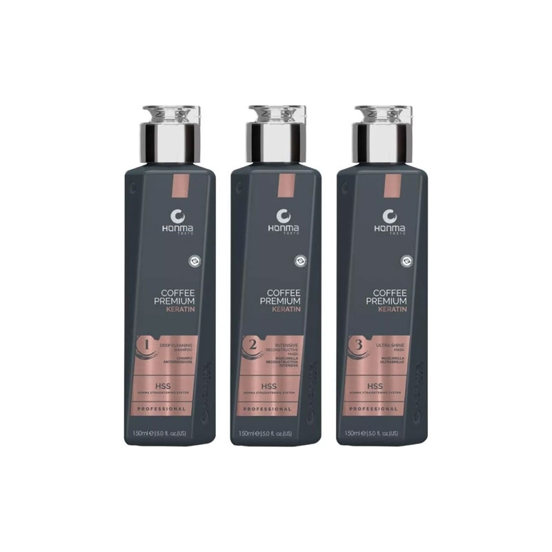 Kit Lissage Brésilien Coffee Premium All Liss Honma Tokyo 150ml