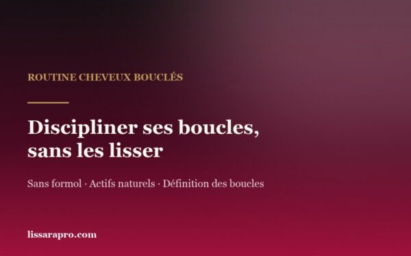 Discipliner ses cheveux bouclés sans les lisser — routine Lissara