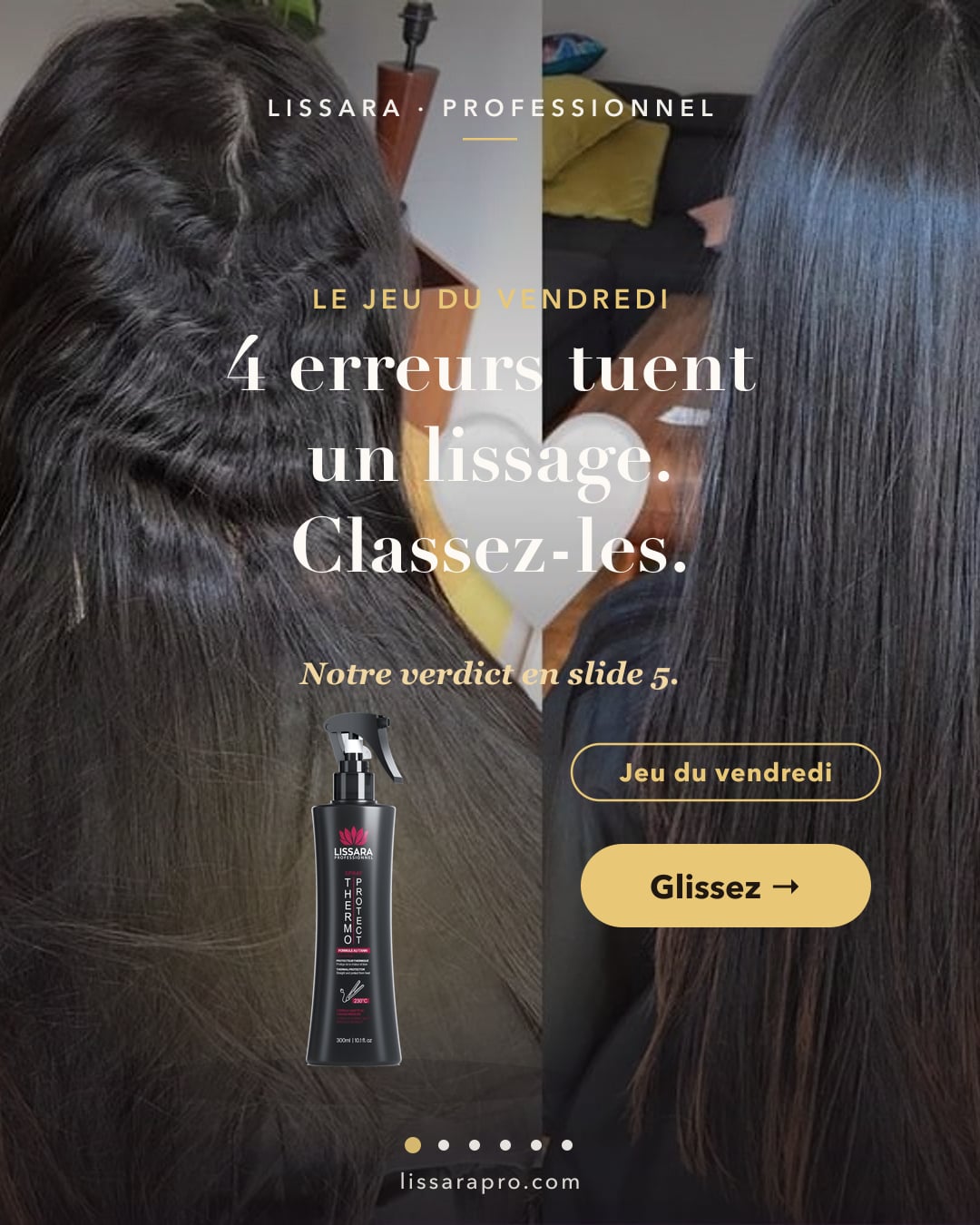 Blind ranking : les 4 erreurs qui abîment un lissage — post Instagram @lissarapro