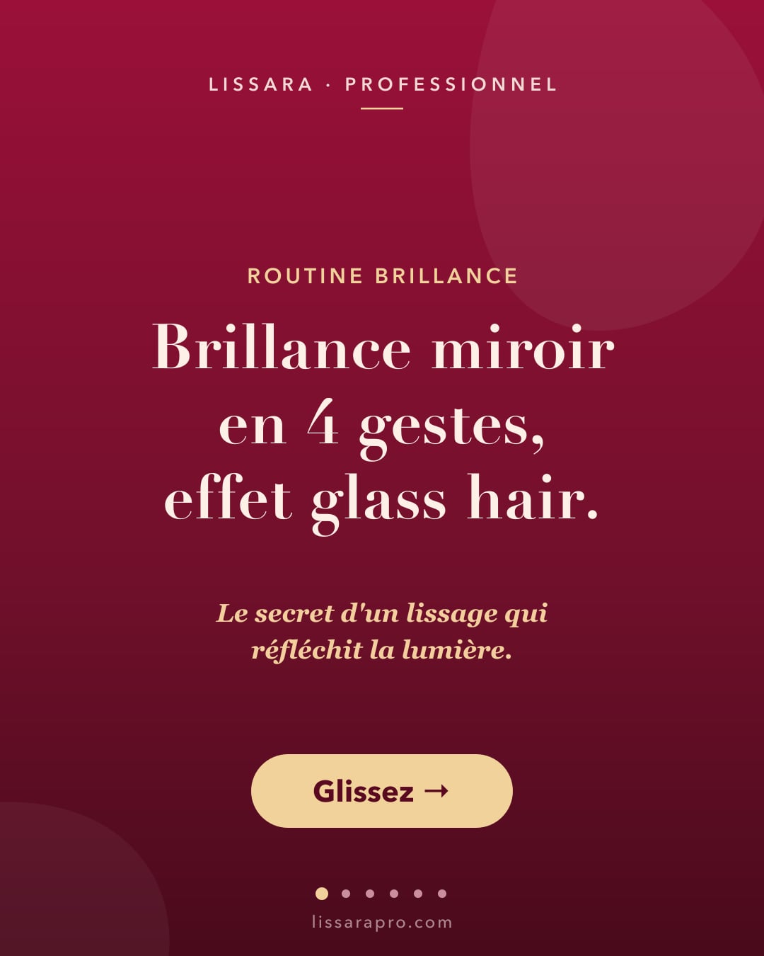 Routine brillance miroir en 4 gestes — post Instagram @lissarapro