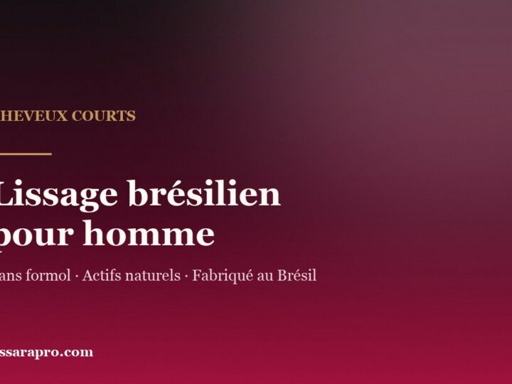 Lissage brésilien pour homme : ce qui change sur cheveux courts