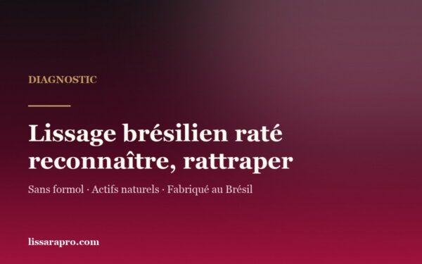 Lissage brésilien raté : reconnaître les signes et savoir quoi rattraper — Lissara