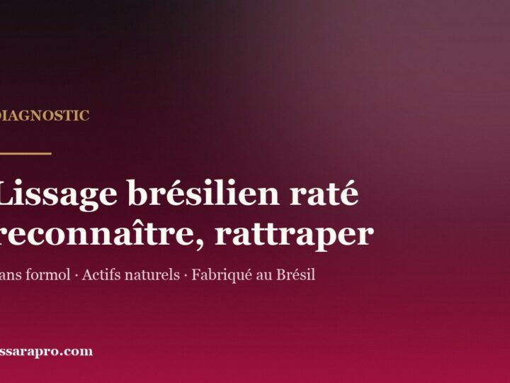 Lissage brésilien raté : reconnaître et rattraper