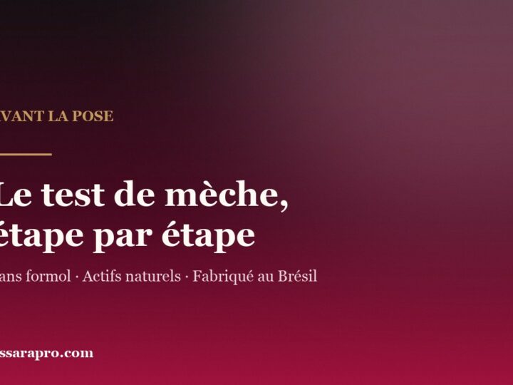 Test de mèche avant un lissage brésilien : le geste qui décide