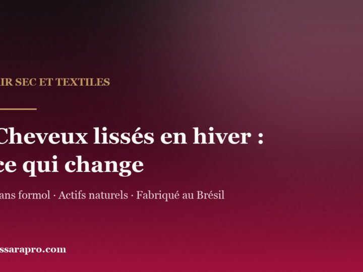 Cheveux lissés en hiver : ce qui change