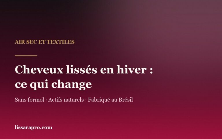 Cheveux lissés en hiver : ce qui change