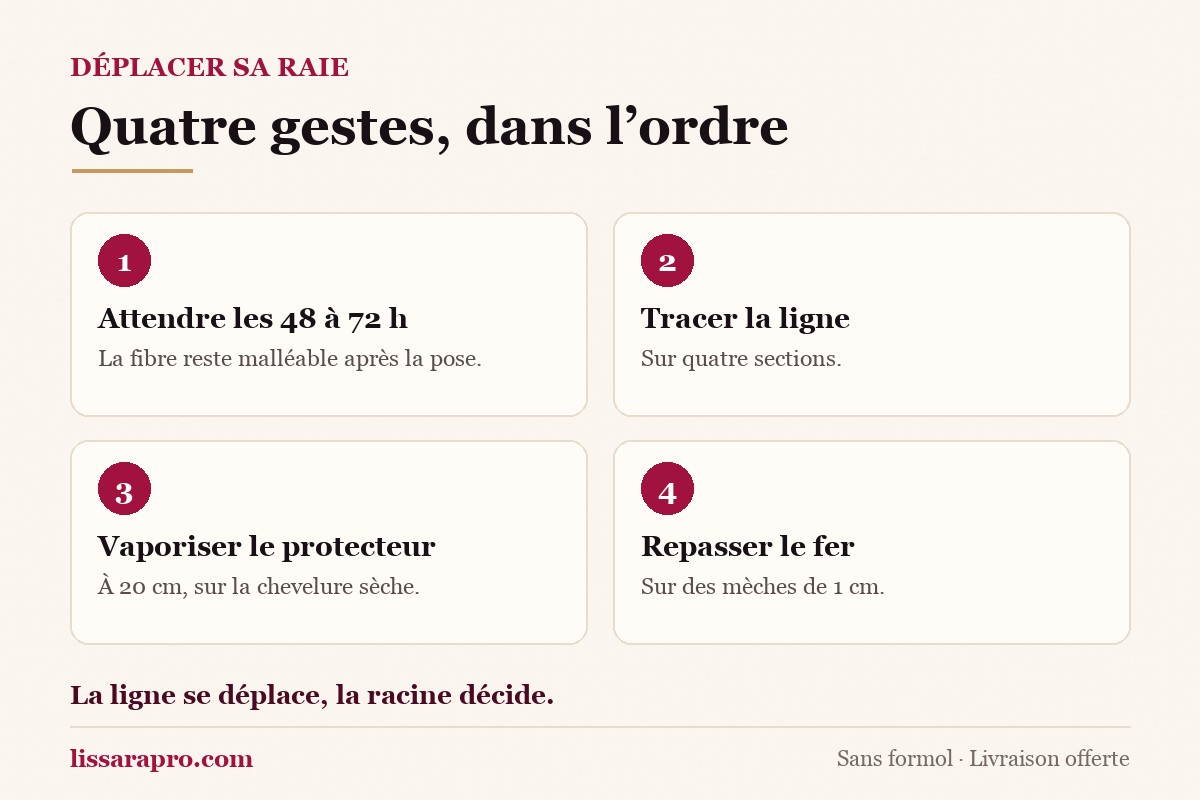 Quatre gestes pour déplacer sa raie après un lissage brésilien