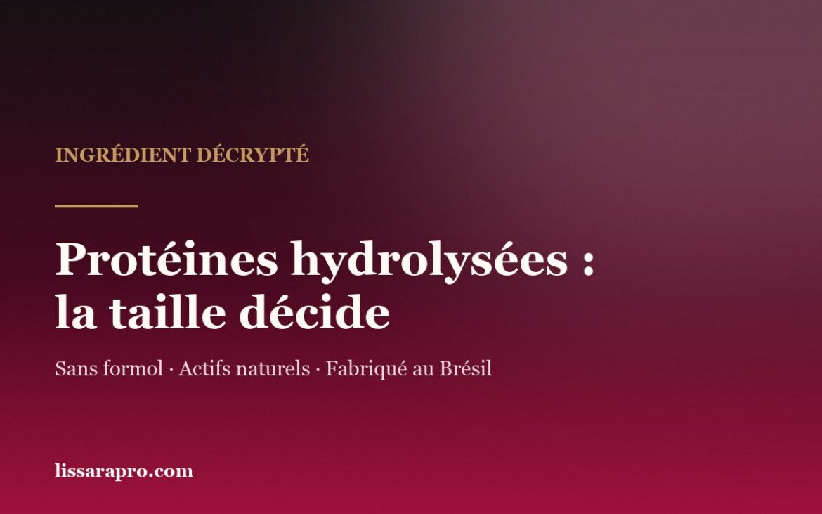 Protéines hydrolysées : la taille décide, visuel Lissara aux couleurs de la marque