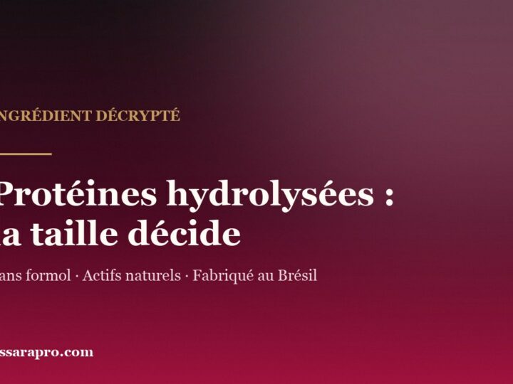 Protéines hydrolysées : ce qu’elles font sur un cheveu lissé