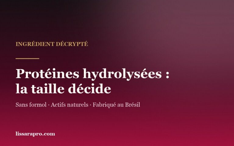 Protéines hydrolysées : ce qu’elles font sur un cheveu lissé