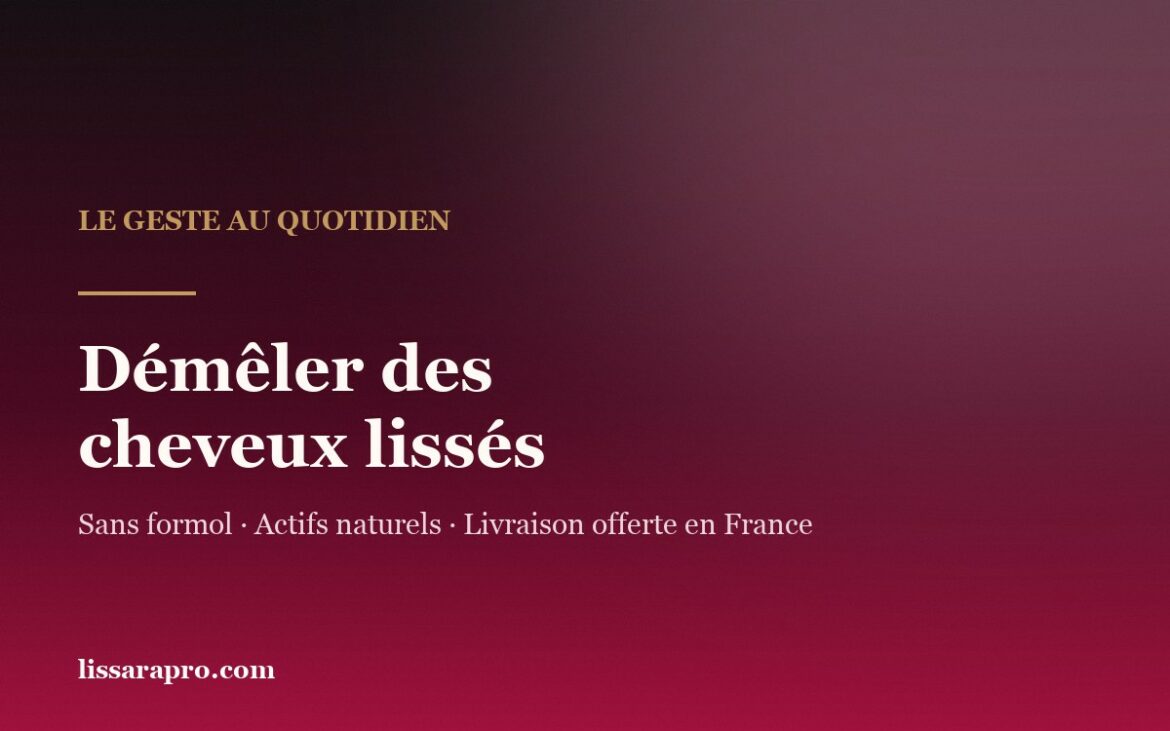 Démêler des cheveux lissés sans les casser — Lissara