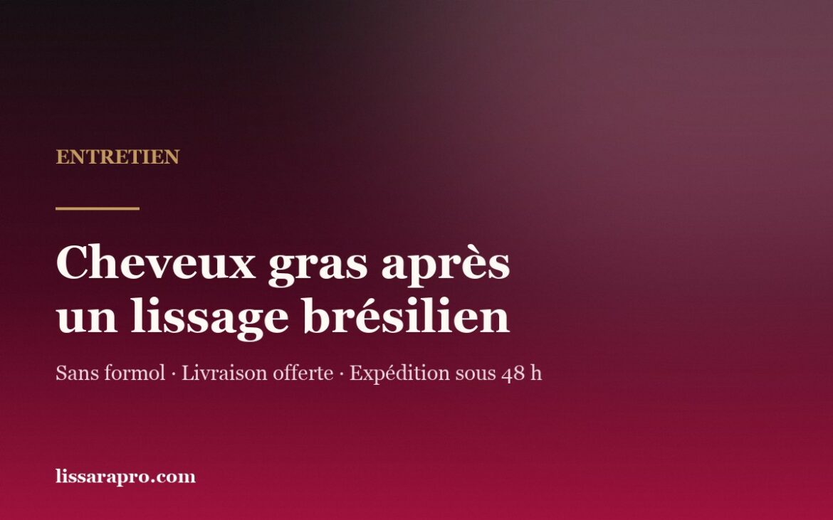 Cheveux gras après un lissage brésilien : les gestes d’entretien Lissara