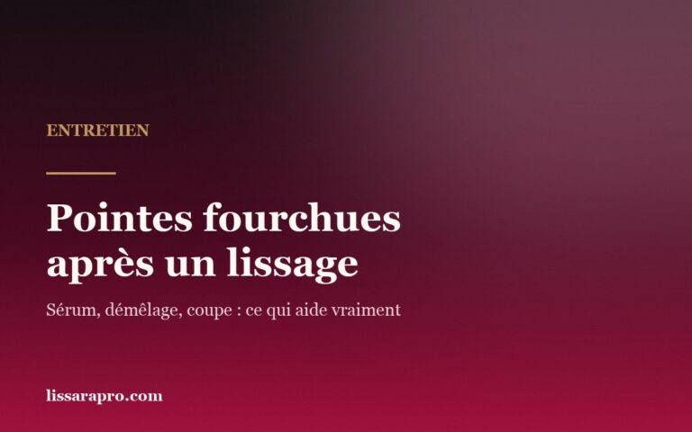 Pointes fourchues après un lissage brésilien : que faire ?